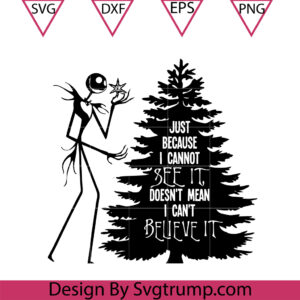 A Nightmare Christmas Svg, Nightmare Before Christmas Svg, Jack Christmas Tree Svg