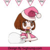 Anime Uraraka Ochako Christmas Svg Uraraka Ochako Santa Svg Anime Christmas Svg