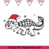 Ankylosaurs Christmas Svg Dinosaur Santa Hat Svg Ankylosaurs Rex Svg