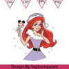 Ariel Christmas Princess Cute Svg The Little Mermaid Chrsitmas Svg