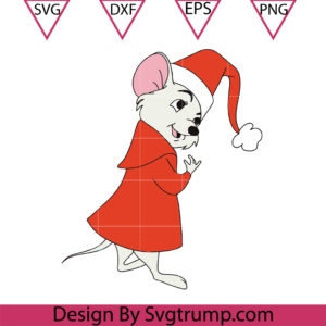Baby Bernard Bianca Christmas Svg, Christmas Bernard Svg, Bernard Hat Santa Svg