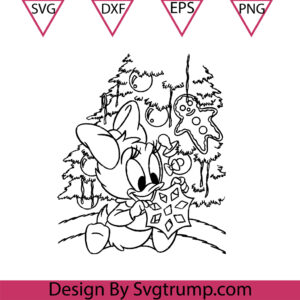 Baby Duck Christmas Tree And Cookies Svg, SVG PNG DXF EPS Digital Download