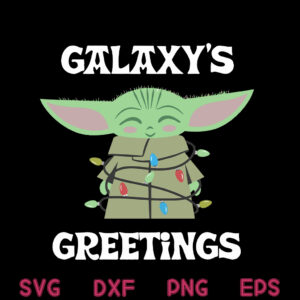 Baby Yoda Galaxy Lights Svg, Christmas Character Svg, Christmas Squad Xmas Svg