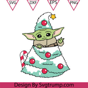 Baby Yoda Christmas Tree Bell Svg, Christmas Bell Yoda Svg