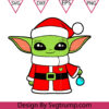 Baby Yoda Warm Christmas Suits Svg Yoda Christmas Svg Santa Yoda Christmas Svg