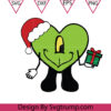 Bad Bunny Christmas Grinch Svg Grinch Gift Box Reach Christmas Svg