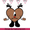 Bad Bunny Christmas Reindeer Hord Svg, Un Navidad Sin Ti Reindeer Hord Svg