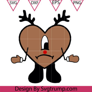 Bad Bunny Christmas Reindeer Hord Svg, Un Navidad Sin Ti Reindeer Hord Svg