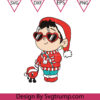 Heart Sin Ti Christmas Svg, Bad Bunny Suit Santa Svg, Un Navidad Sin Ti Svg