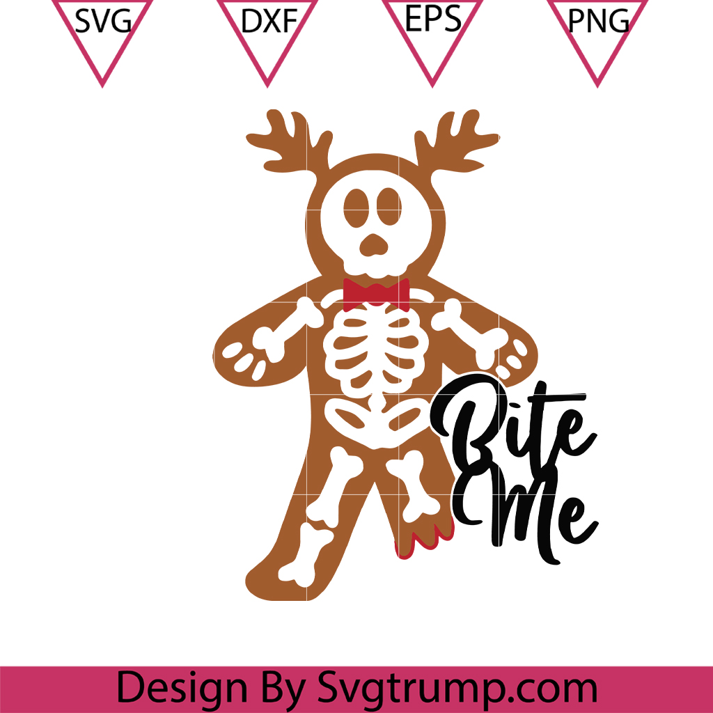 Bite Me Skeleton Gingerbread Svg, Spooky Christmas Svg 3 Bite Me Skeleton Gingerbread Svg, Spooky Christmas Svg