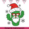 Cactus Christmas Svg Feliz Navidad Svg Cactus Santa Hat Svg