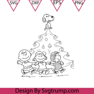 Snoopy Christmas Friend SVG, Charlie Brown Christmas Tree Svg, Snoopy Christmas Cute New Svg