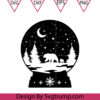 Christmas Bear Svg Snowglobe Svg Polar Bear Family Svg