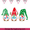 Christmas GNOME And Box Clipart Svg Seasonal Cute Gnome Nordic Svg