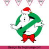 Christmas Ghostbusters Logo Svg, Ghostbusters Hat Svg, Ghostbusters Hat Santa Svg