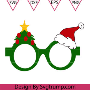 Christmas Glass Hat Svg, Glass Santa Hat Svg, Noel Glass Svg