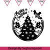 Christmas Gnomes Merry Christmas Frames SVG