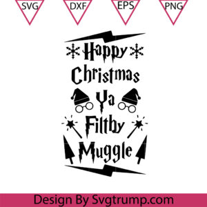 Christmas Harry Filthy Muggle Svg, Christmas Harry Svg, Filthy Muggle Svg