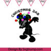 Christmas Mickey Dabbing Lights Svg, Christmas Dab Svg