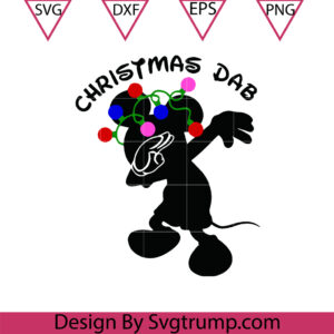 Christmas Mickey Dabbing Lights Svg, Christmas Dab Svg