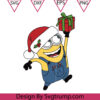 Christmas Minion Gift Box SvgChristmas Character Gift Box Svg