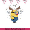 Christmas Minion Reindeer Hord Svg Minion Reindeer Hord Svg Christmas Minions Svg