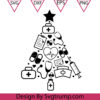 Christmas Tree Nurse Svg, Nurse Christmas Png