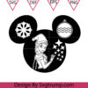 Christmas Princesses Elsa Christmas Svg Elsa Mouse Christmas Svg Elsa Mouse Ears Svg