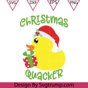 Christmas Quacker Baby Duck Svg, Duck Quacker Svg