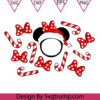 Christmas Red Bow Starbucks Svg Minnie Starbucks Svg