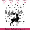 Christmas Reindeer Snow Cute Svg