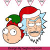Christmas Rick And Morty Hat Svg Santa Rick And Morty Svg