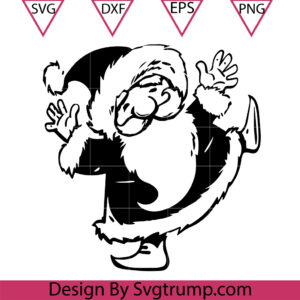 Christmas Santa Claus Svg, Dancing Santa Svg, Christmas Dancing Svg