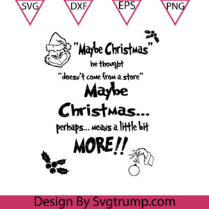 Maybe Christmas Saying Svg, May Be Christmas Svg, Christmas Svg