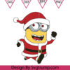 Christmas Season Minion Hat Santa SvgChristmas Character Minion Svg