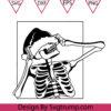 Christmas Skeletons Masked Svg Santa Skeletons Masked Svg