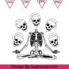 Christmas Skull Ears Hat Svg, Christmas Skeleton Svg, Christmas Shirt Svg