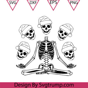 Christmas Skull Ears Hat Svg, Christmas Skeleton Svg, Christmas Shirt Svg