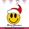 Christmas Smiley Face Svg Smiley Face Santa Svg
