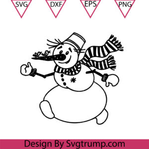 Christmas Snowman Svg, Snowman Svg, Snowman Happy Svg