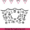 Christmas Hanging Vibrations Svg, Christmas Starbucks Svg