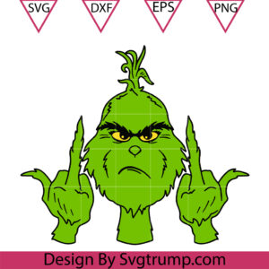 Christmas Stealer Finger Hand SVG, Grinch Fuckk SVG