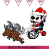 Christmas Stitch Riding Reindeer Svg Stitch Riding Reindeer Svg Stitch Reindeer Svg 1
