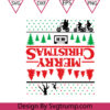 Christmas Stranger Things 2023 Svg The Upside Down Svg Stuck the Upside Svg