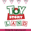 Christmas Toy Story Land Svg, Toystory Christmas Svg