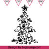 Christmas Tree Svg Reindeer Christmas Tree Svg