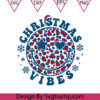 Christmas Vibes Smile Face Leopard Svg Smile Face Leopard Svg