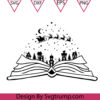 Christmas Village Svg Winter Book Svg Christmas Book Svg
