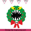 Christmas Wreath Haunted Mansion Svg Haunted Mansion Svg Christmas Wreath Horror Svg