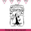 Creepy Christmas Gothic Svg Christmas Svg Black Xmas Svg Spooky Christmas Svg